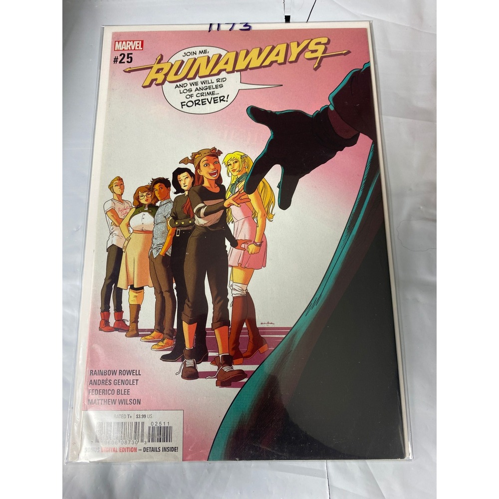 Marvel‎ Runaways #25 Rainbow Rowell Andres Genolet Kris Anka Cover 2019 Comic